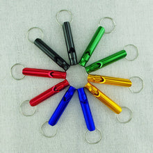 Mix Aluminum Emergency Survival Interior Design Whistle Keychain For Camping Hiking Outdoor Sport School Bicycle Cycling Gift EF8