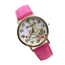 Montre femme cartoon-watch Leather Band Analog Quartz Wristwatch Watch s EF8