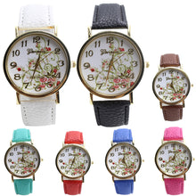 Montre femme cartoon-watch Leather Band Analog Quartz Wristwatch Watch s EF8