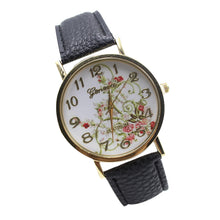 Montre femme cartoon-watch Leather Band Analog Quartz Wristwatch Watch s EF8