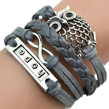 Multilayer Braided Bracelets Hope Letter Charm Bracelet Woven Faux Leather Bracelet   Bangle For Women EF8