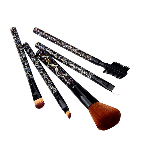Natural Hair Eye Makeup Brushes 5pc Professional Eyeshadow Brush For Makeup shadow make up Brushes tool Ship EF8