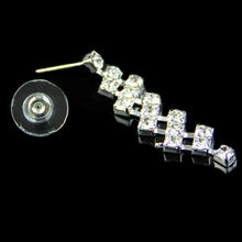 Necklace   Earrings Silver Prom Wedding Jewelry Bridal Crystal Rhinestone Necklace Earring For Women s EF8