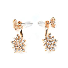 Exquisite jewelry ear rhinestones sparkling rhinestone snowflake Stud Earrings for woman EF8