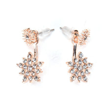 Exquisite jewelry ear rhinestones sparkling rhinestone snowflake Stud Earrings for woman EF8