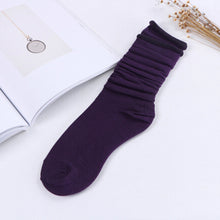 Reinforced Heel Toes Sock Double Needle Casual Hemp Ankle Boot Socks Fall Cotton Women Socks EF8