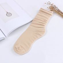 Reinforced Heel Toes Sock Double Needle Casual Hemp Ankle Boot Socks Fall Cotton Women Socks EF8
