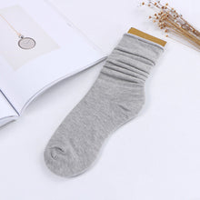 Reinforced Heel Toes Sock Double Needle Casual Hemp Ankle Boot Socks Fall Cotton Women Socks EF8
