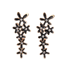 jewelry drip snowflake long drop earrings trendy dangle earring for women EF8