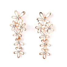 jewelry drip snowflake long drop earrings trendy dangle earring for women EF8