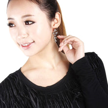 jewelry drip snowflake long drop earrings trendy dangle earring for women EF8