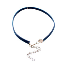 Black Leather Choker Necklace Wrap Gold Color Triangle Necklace For Women EF8