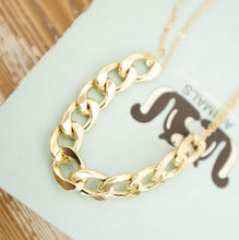 Charm two layer Chains Metal Gold Plated Circles Collar Pendant Necklace for Women Luxury Clavicle Necklaces EF8