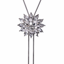 Crystal Flower Snow Sweater Chain Long Crystal P ents Clovers Long Necklace EF8