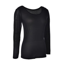 Sexy Black Transparent Shirt Women's Long Sleeve Sexy Mesh Tops Elastic Mesh Tee Shirts Women EF8