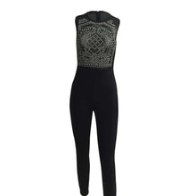 Elegant Womens Rompers Jumpsuit Sleeveless O Neck Long Playsuits Casual Solid Bodysuit EF8