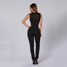 Elegant Womens Rompers Jumpsuit Sleeveless O Neck Long Playsuits Casual Solid Bodysuit EF8