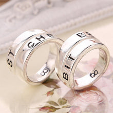 Couple Ring For Best Friends Forever Gift Best Bitches Rings Split word Two Rings EF8
