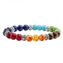 7 Chakra Mixed Stone Healing Pray Mala Chakra Bracelet Men Women Bracelet Buddha Beads Jewelry  EF8
