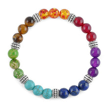 7 Chakra Mixed Stone Healing Pray Mala Chakra Bracelet Men Women Bracelet Buddha Beads Jewelry  EF8
