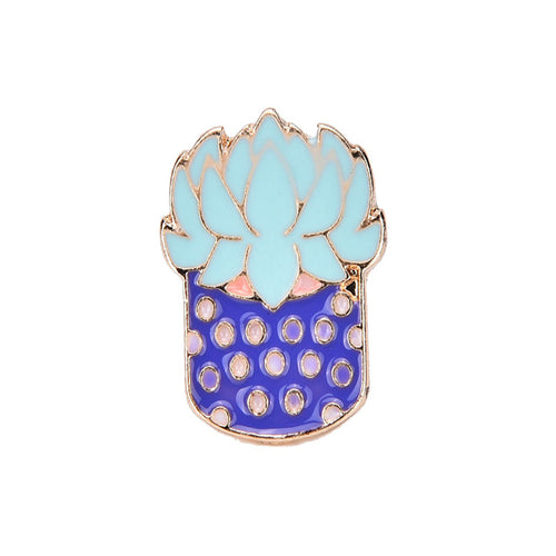 jewelry Cactus Metal Brooch Pins Button Pins Jeans Bag Decoration EF8