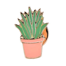 jewelry Cactus Metal Brooch Pins Button Pins Jeans Bag Decoration EF8