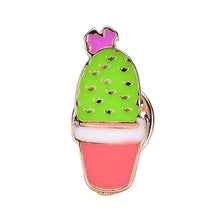 jewelry Cactus Metal Brooch Pins Button Pins Jeans Bag Decoration EF8