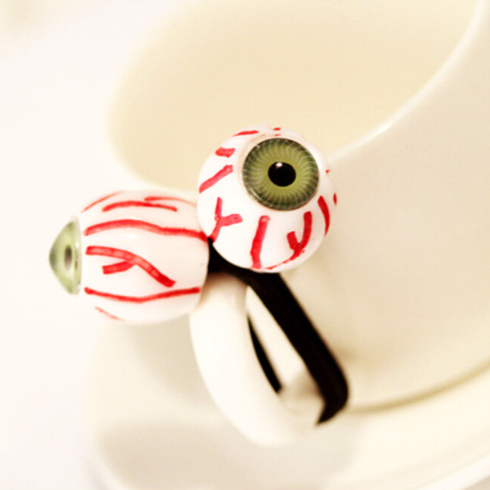 Lady Punk Eye Ball Hairb  Hair Rope Green Blue Women Hair Accessories EF8
