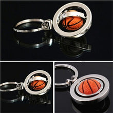 s 3D Sports Rotating Basketball football soccer Keychain Keyring Ring Key Fob Ball Gifts For Men  EF8