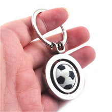 s 3D Sports Rotating Basketball football soccer Keychain Keyring Ring Key Fob Ball Gifts For Men  EF8