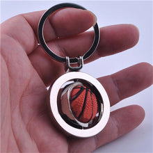 s 3D Sports Rotating Basketball football soccer Keychain Keyring Ring Key Fob Ball Gifts For Men  EF8