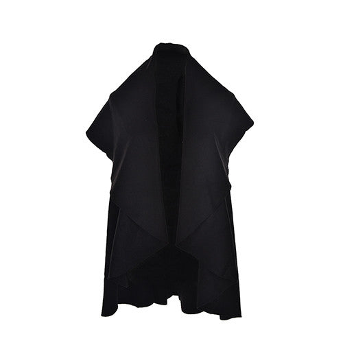 s 5 Colors Women Stylish Sleeveless Cloak Coats Women Lapel Waistcoat Vest Cloak EF8