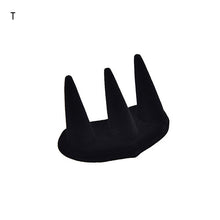 s Black Velvet 1 2 3 Finger Ring St  Jewelry Holder Display Women Jewelry Gift For Lady  EF8