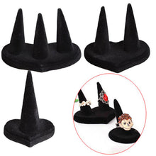 s Black Velvet 1 2 3 Finger Ring St  Jewelry Holder Display Women Jewelry Gift For Lady  EF8