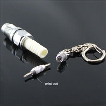 s Casual LED Key Chain Spark Plug Key Chain Keychain Car Parts Keyring  EF8