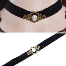 Charm Pendant Jewelry Women Vintage Black Velvet Retro Choker Collar Bib Necklace  EF8