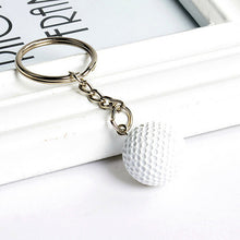 Football Basketball Golf ball Pendant Keyring Sports metal Keychain Car Key Chain Key Ring 3 Styles EF8