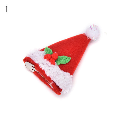 s LED Glow Hat Pattern Girls Hair Clip Decoration Festival Hairpin Creative 4 Styles EF8