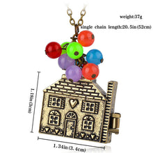 s Lovely movie balloon house up Necklace love Movie choker Necklace colorful beads Pendant Necklace  EF8
