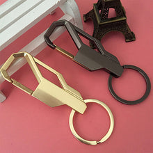s Luxury Manual metal inlay Keychain Car Key Chain Key Ring Birthday Gift For Man Women Gold black colors EF8