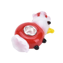 s Silver Plated bead Core Animal Glass Bead Lampwork Fit European bracelet   bangle DIY jewelry Making EF8