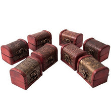 Vintage Wooden Jewelry Storage Treasure Chest Wood Box Case Organiser Gifts Carrrying Cases R om send EF8