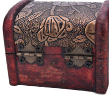Vintage Wooden Jewelry Storage Treasure Chest Wood Box Case Organiser Gifts Carrrying Cases R om send EF8