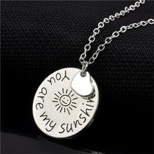 s Women Jewelry Women "you are my sunshine" Letter Pendant Necklace Women Love Gifts  EF8