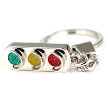 s car key chain Red   green lights Traffic Light keychain male women's key ring  EF8