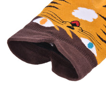 3D Animals Striped Cartoon Socks Women Girl Cat Footprints Cotton Ankle Socks EF8