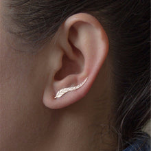 Ear Sweep Wrap Silver   Gold Ear Climber Leafs Ear Clip Cuffs Earrings for Women Jewelry EF8