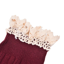 Women Lace Over Knee Leg Warmer Soft Knitting Stocking Legging Socks 5 Colors EF8