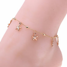 Girls Women Sea Star Ankle Barefoot Beach Bracelet Starfish Anklet Foot Chain Bracelets EF8