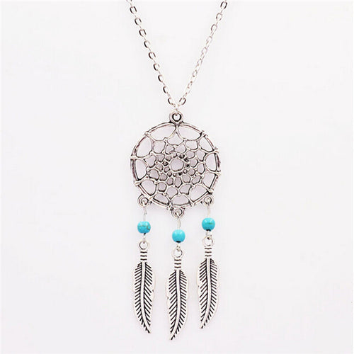 accessories jewelry Dream catcher leather pendant necklace gift for women girl  EF8